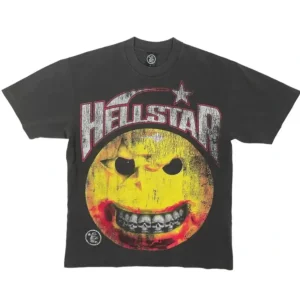 Black Hellstar Evil Smile T-Shirt | dripheat.com