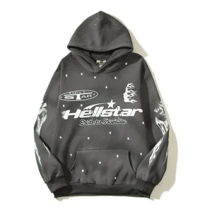 Black Hellstar Studios Racer Vintage Hoodie the front side