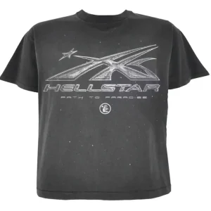 Hellstar Chrome Logo T-Shirt Black | dripheat.com