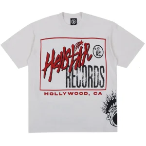 Hellstar Records T-shirt Off-White | dripheat.com