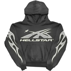 Hellstar Sport Hoodie ‘Black’ the front side