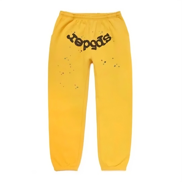 Sp5der Websuit Sweatpant Yellow the front side