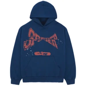 Sp5der Adult Sweatshirt Navy the front side