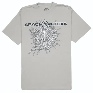 Sp5der Arach NY Phobia Tee Grey the front side