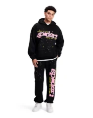Sp5der P*nk Hoodie ‘Black’ - Image 4