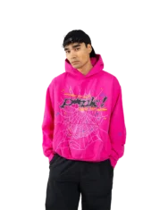 Sp5der P*NK Hoodie Pink - Image 2