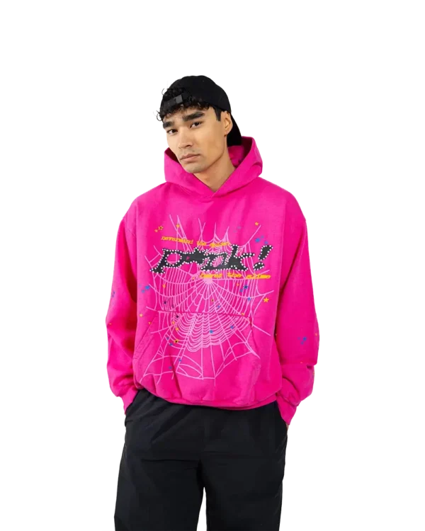 Sp5der P*NK Hoodie Pink - Image 2