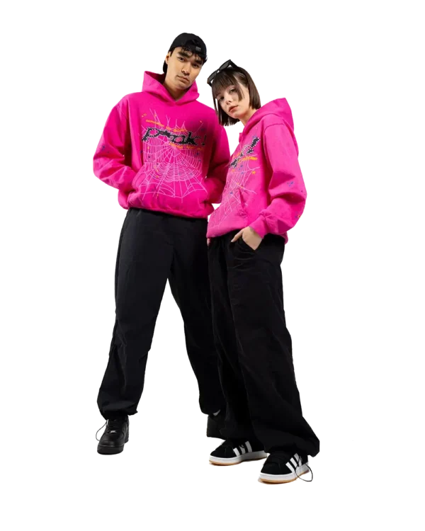 Sp5der P*NK Hoodie Pink - Image 3