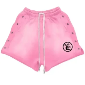 Hellstar Snap Sweatshorts Shorts Pink | dripheat.com