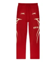Hellstar-Sports-Sweatpants-Red-front-view