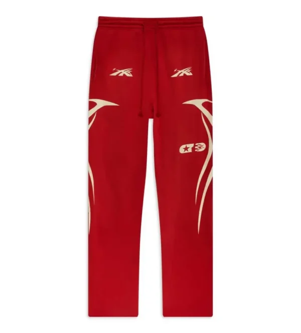 Hellstar-Sports-Sweatpants-Red-front-view