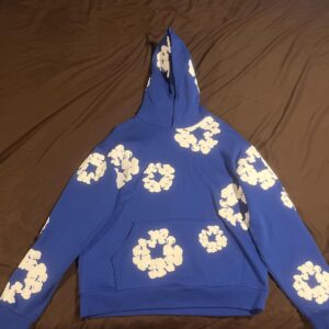 Denim Tears The Cotton Wreath Sweatshirt Royal Blue – stylish streetwear unisex sweatshirt in royal blue color