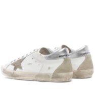 Golden Goose Superstar Sneakers White and Silver Leather - Image 2