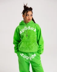 Sp5der Legacy Hoodie Green 3 | dripheat.com
