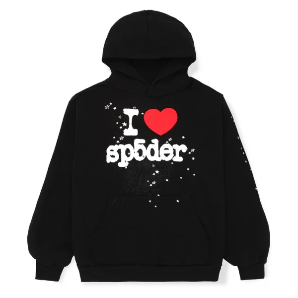 Sp5der Souvenir Hoodie Black : main | dripheat.com