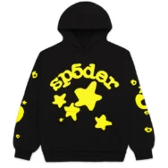 Sp5der Beluga Hoodie Onyx/Yellow | dripheat.com