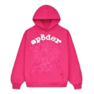 Sp5der Legacy Hoodie Pink | dripheat.com