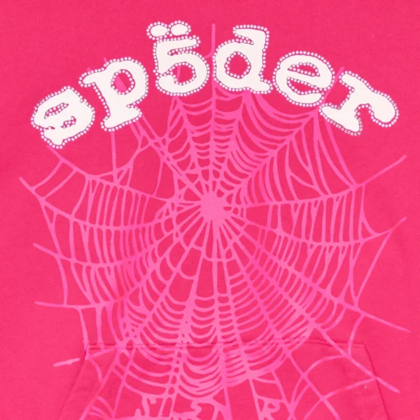 Sp5der Legacy Hoodie Pink 2 | dripheat.com