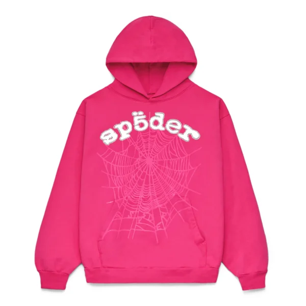 Sp5der Legacy Hoodie Pink | dripheat.com