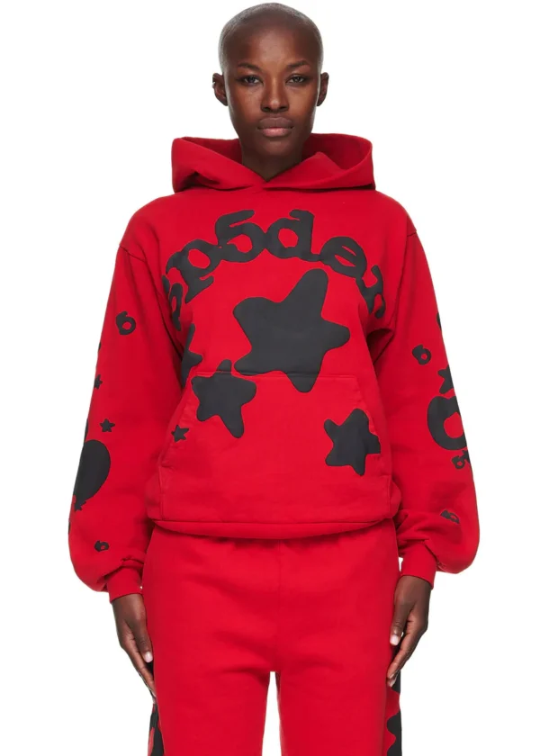 Sp5der Beluga Hoodie Red 3 | dripheat.com