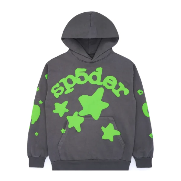 Sp5der Beluga Hoodie Slate Grey | dripheat.com