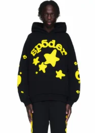 Sp5der Beluga Hoodie Onyx/Yellow 4 | dripheat.com