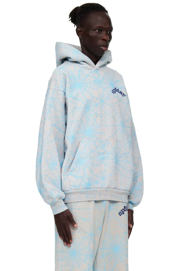 Sp5der AOP Web Hoodie Heather Grey 5 | dripheat.com