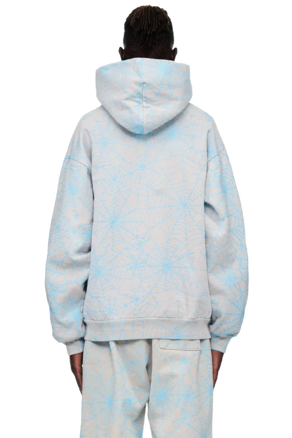 Sp5der AOP Web Hoodie Heather Grey 7 | dripheat.com