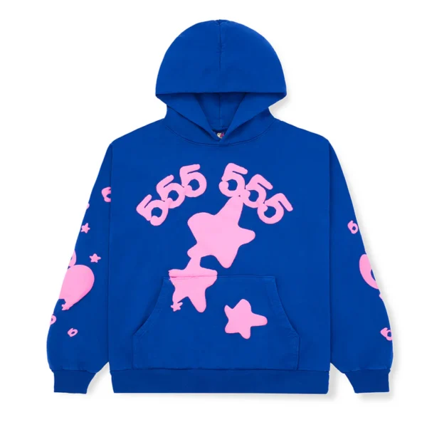 Sp5der Beluga Hoodie Blue : main | dripheat.com