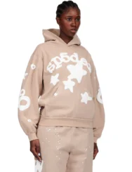 Sp5der Beluga Hoodie Light Brown 5 | dripheat.com