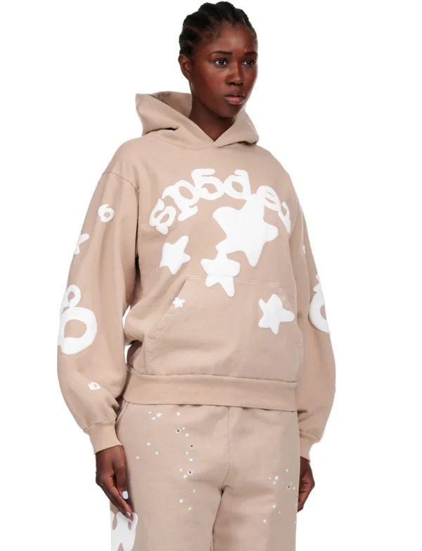 Sp5der Beluga Hoodie Light Brown 5 | dripheat.com