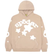 Sp5der Beluga Hoodie Light Brown : main | dripheat.com