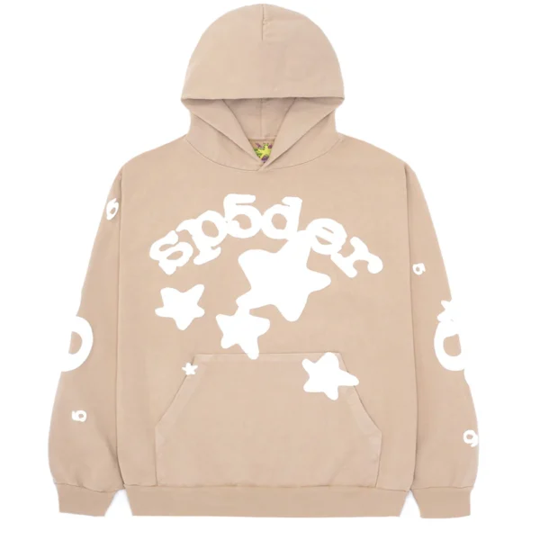 Sp5der Beluga Hoodie Light Brown : main | dripheat.com