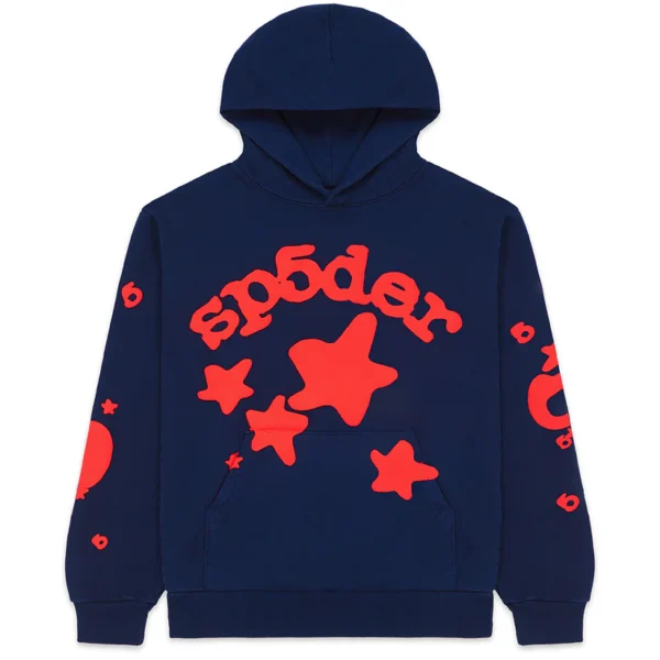 Sp5der Beluga Hoodie Navy : main | dripheat.com