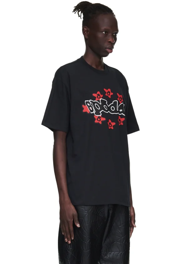 Sp5der Black Warped Tee 4 | dripheat.com