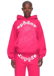 Sp5der Legacy Hoodie Pink - Image 6