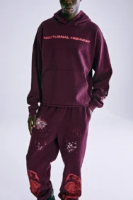 Sp5der Nocturnal Highway Hoodie Dark Purple 6 | dripheat.com