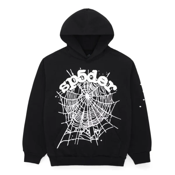 Sp5der OG Web Hoodie Black | dripheat.com