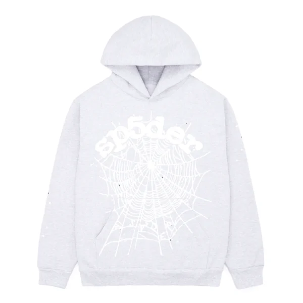 Sp5der OG Web Hoodie Heather Grey : main | dripheat.com