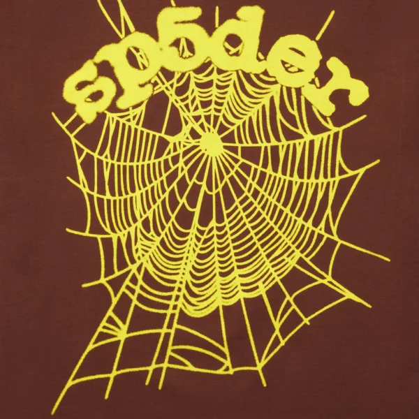 Sp5der Og Web Tee Brown 2 | dripheat