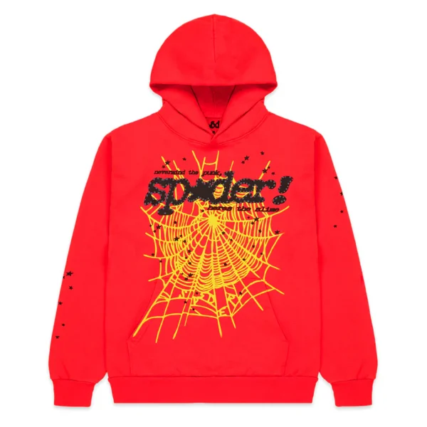 Sp5der P*NK V2 Hoodie Red : main | dripheat.com