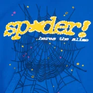 Sp5der Hoodie TC Blue 2 | dripheat.com