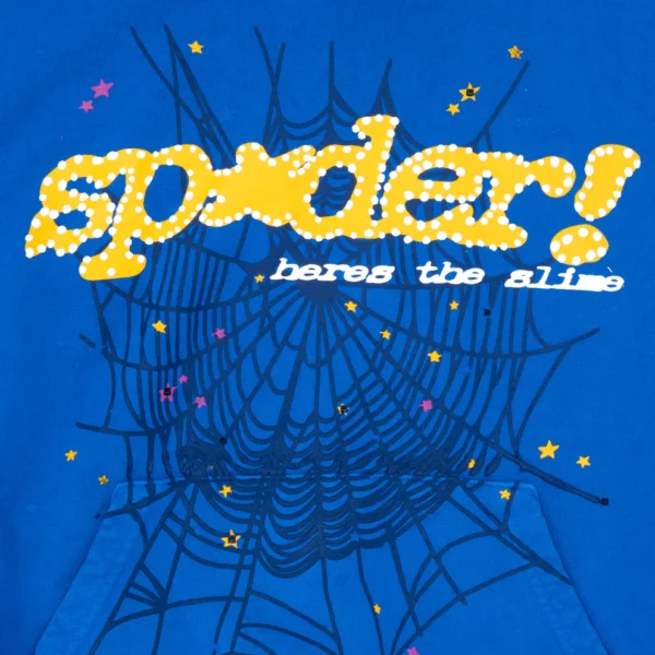 Sp5der Hoodie TC Blue 2 | dripheat.com