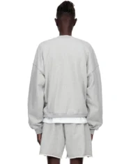 Sp5der Varsity Web Crewneck Heather Grey 5 | dripheat.com