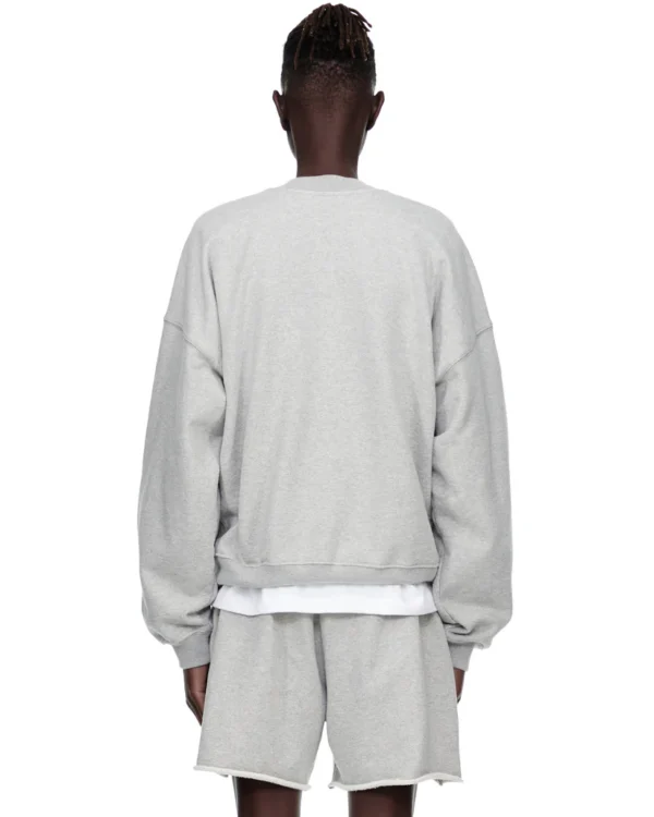 Sp5der Varsity Web Crewneck Heather Grey 5 | dripheat.com