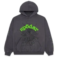 Sp5der Wait Web Hoodie Slate Grey : main | dripheat.com