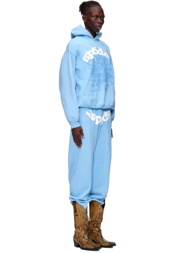 Sp5der Web Hoodie Blue 3 | dripheat.com