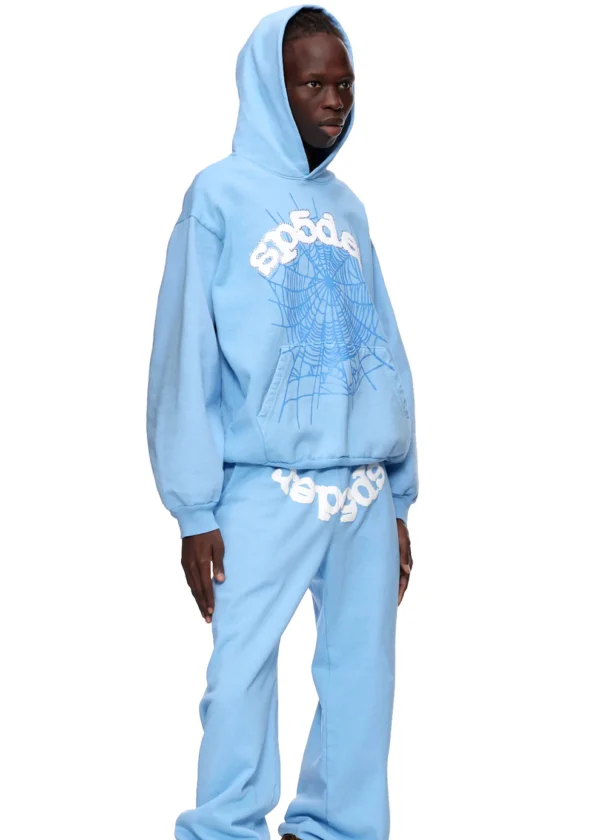 Sp5der Web Hoodie Blue 6 | dripheat.com