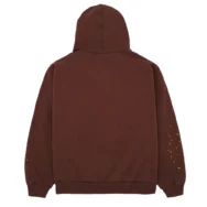 Sp5der Web Hoodie Brown 2 | dripheat.com