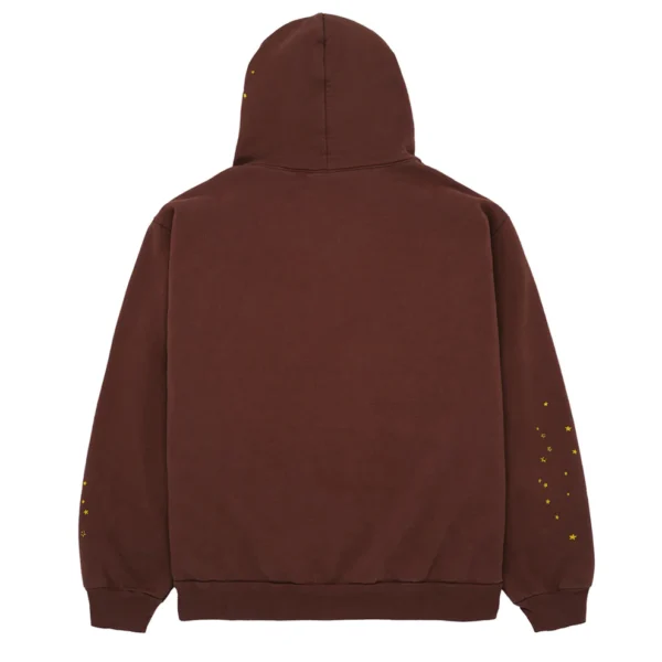 Sp5der Web Hoodie Brown 2 | dripheat.com